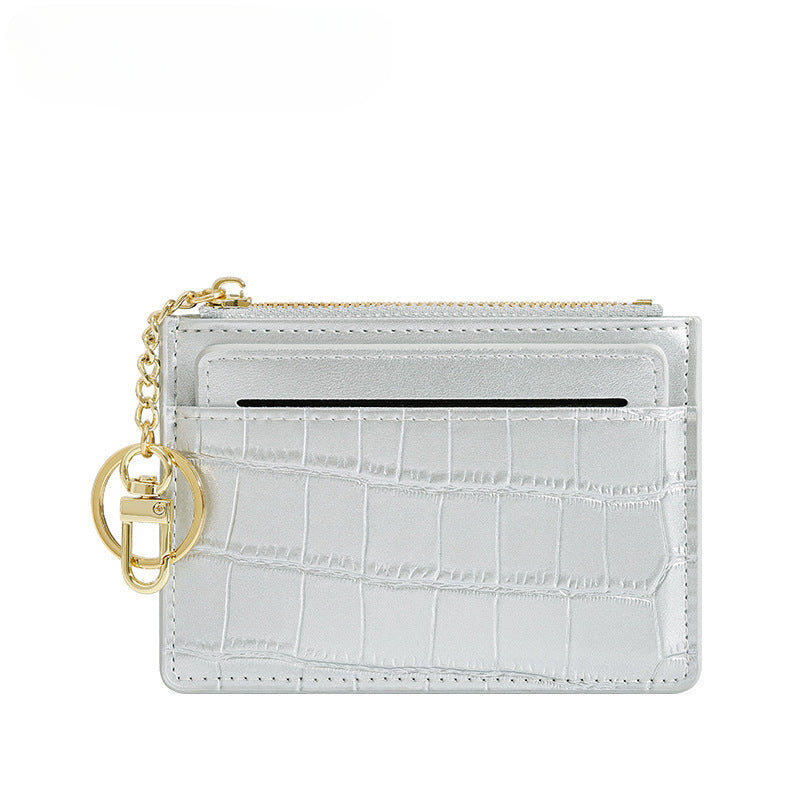 Wholesale PU Coin Purse Card Holder Keychain